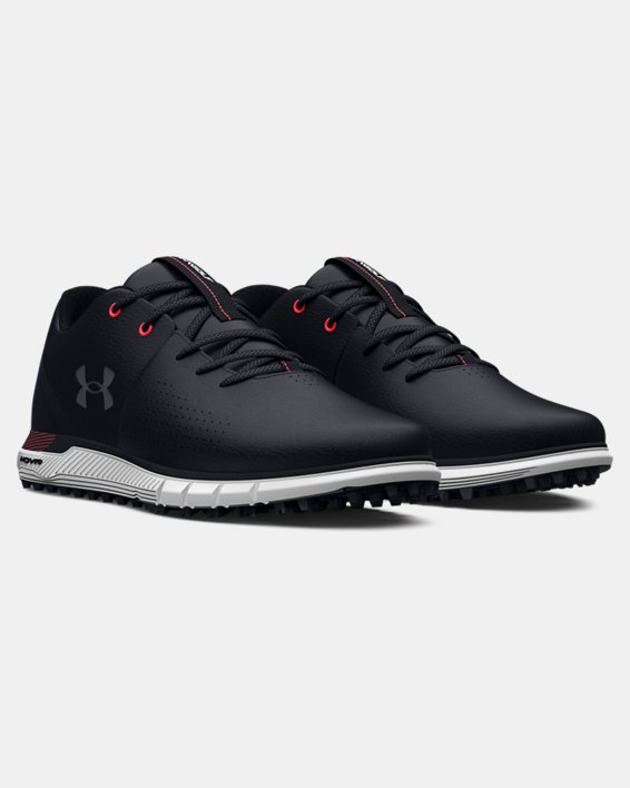 Men's UA HOVR™ Fade 2 Spikeless Golf Shoes, Black, pdpMainDesktop image number 3